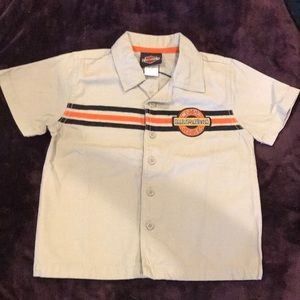Harley Davidson mechanic shirt, size 4